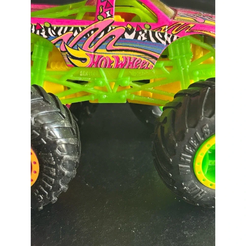 Hot Wheels Monster Jam Truck Torque Terror Neon Shocker Pink Green Loose